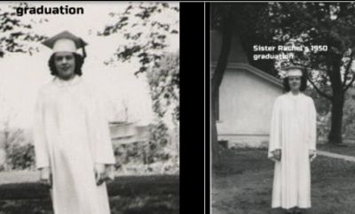 Jean and Rachael Graduate in 1950